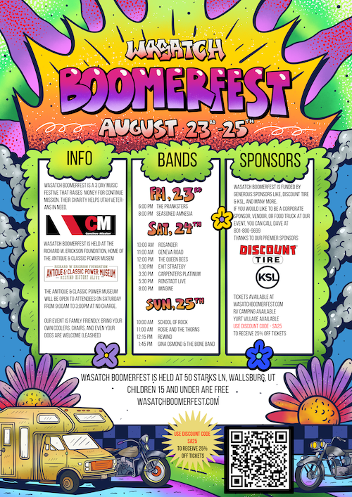 Get your tickets for Wasatch Boomerfest. 25 off with this code